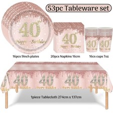 Rose Gold 40th Birthday Party