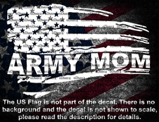 Army Mom in Distressed Flag
