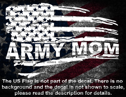 Army mom distressed flag - mom,