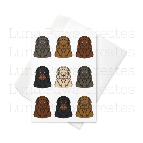 Tibetan mastiff card - tibetan,