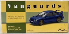 Vanguards Corgi 1:43 Subaru Impreza 22B STi Coupe Sonic Blue VA12302 Model Boxed