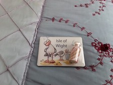 Fridge Magnet Isle Of Wight Alum Bay Coloured Sand in Glass Bottle SEAGULLS