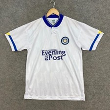 Leads United FC Soccer Football Shirt Mens M Medium Retro Short Sleeve 7801