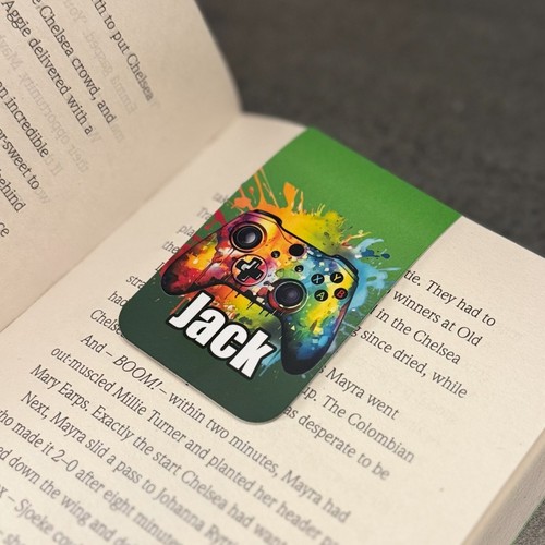 Personalised magnetic bookmark - magnetic,