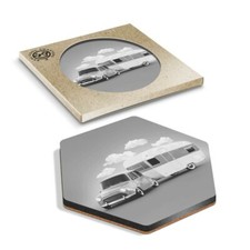 Hexagon coaster bw - -,