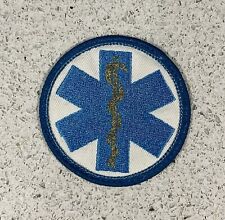 Round, Embroidered Emergency Medical Technician Uniform Badge (EMT/Ambulance)