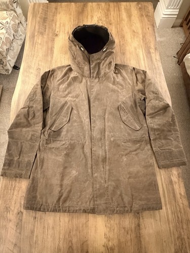 Barbour dept mills parka - parka, wax