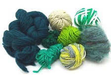 Green Textured Yarn Destash