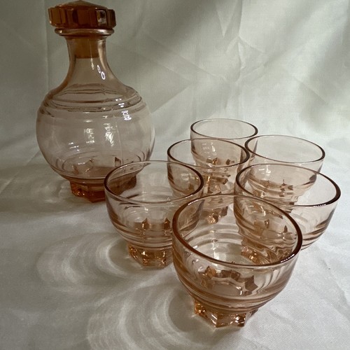 Art deco french pink - deco, glass