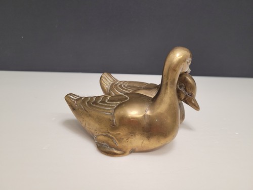 Vintage brass duck - duck, of