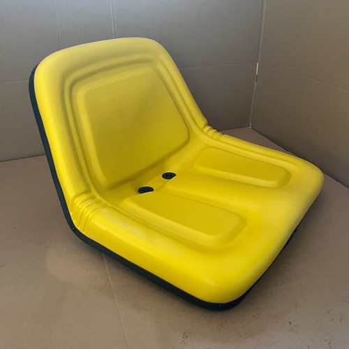 Yellow vinyl low back seat - low,
