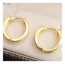 9ct Yellow Gold Huggie Hoop