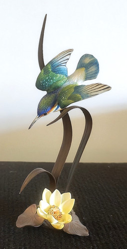 Royal worcester kingfisher - worcester,