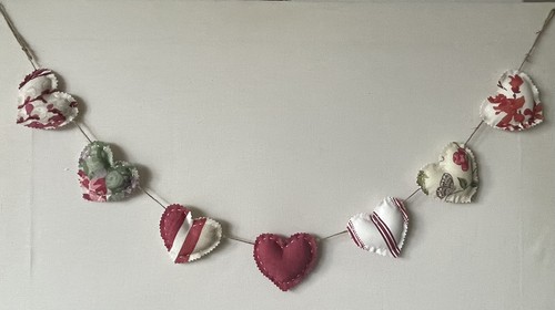 Heart garland bunting laura - bunting,