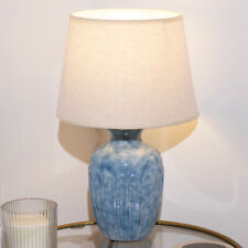 Blue Fluted Urn Ceramic Glaze