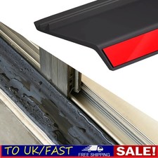 Black Door Rubber Rain Drip Guard for Windows Cap Rain Deflector Self-adhesive