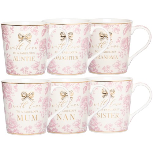 Floral fine china mug - fine,