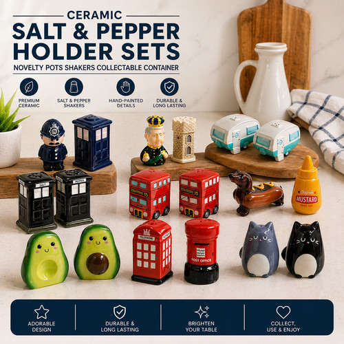 Ceramic salt and pepper - salt,