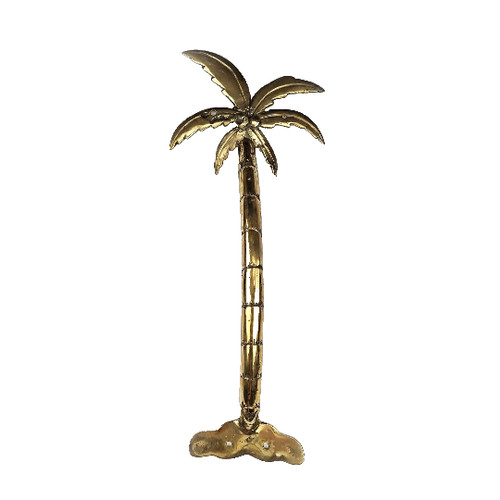 Rustic brass large palm - large, tree