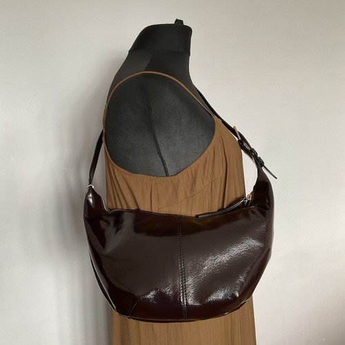 New burgundy patent - m&s,