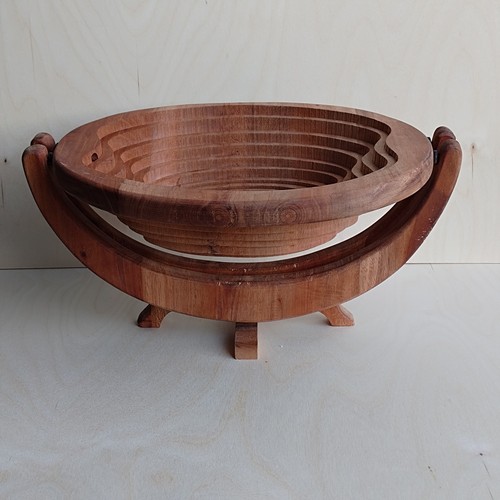 Hand carved wooden bowl - hand,