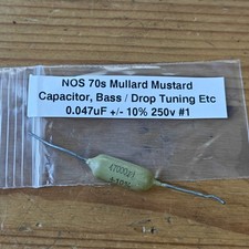 NOS Mullard Mustard Cap