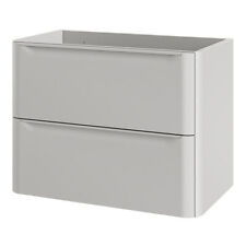 GoodHome Nevado Standard Matt Grey Bathroom Vanity Unit (H) 600mm (W) 800mm