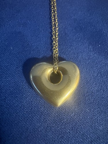 Vintage puffy heart - puffy, pendant