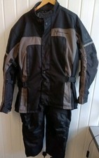 Frank Thomas Motorcycle 6XL Jacket & 3XL Trousers Textile Black & Grey CH