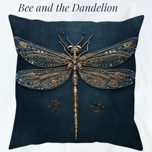 Dragonfly dark blue plush - dragonfly,