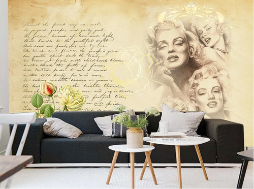Hand drawn marilyn monroe - 3d,