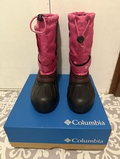 Columbia Youth Powderbug Snowlite Boots Size UK 5 Pink