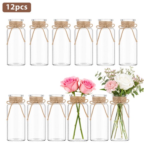 12pcs set plastic vases - set,