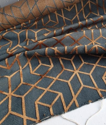 New 12m geometric - 1.12m, velvet