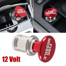 Fire Missiles Push Button DC 12V Car Lighter Replace Car Interior Accessories