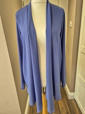 Susan Graver Chiffion Waterfall Front Lightweight Jacket Uk Large Nwt Holiday...