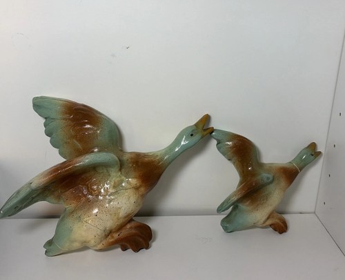 Pair vintage ceramic flying - pair,
