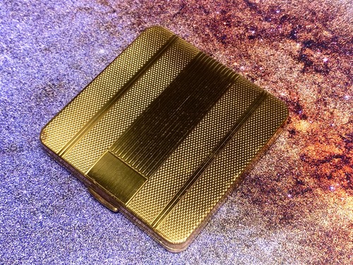 Elegant square art deco gold