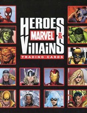 Marvel Heroes & Villains Trading Card Album / Binder with Promo Card P3