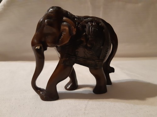Carved style indian elephant - carved,