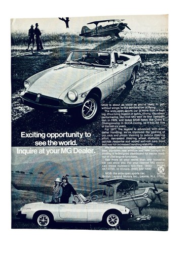 Sports car 1977 print ad - print,