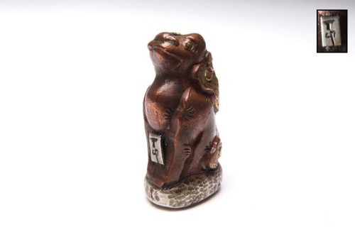 Japan antique netsuke copper - japan,