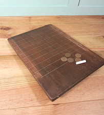 Antique Shove Ha'penny Half Penny Wooden Board Game