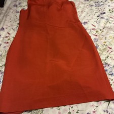 Hobbs Red Bow Back Dress Size