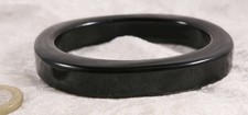 Unbranded black plastic bangle 10 inches around costume jewellery