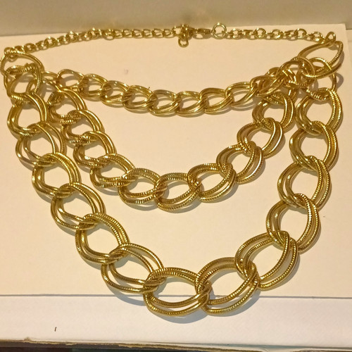 Statement gold plate chunky - gold,