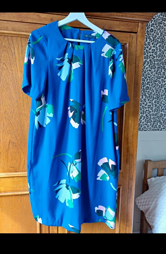 Ladies blue floral dress size - ladies,