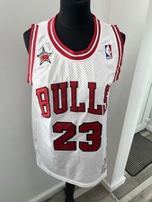 Chicago Bulls Mitchell & Webb NBA Jordan BASKETBALL VEST Jersey SIZE M