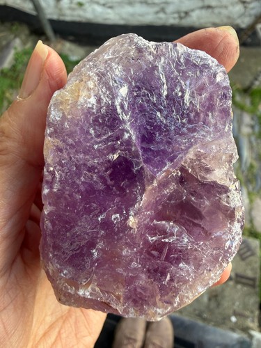 Amethyst crystal raw - raw, rough
