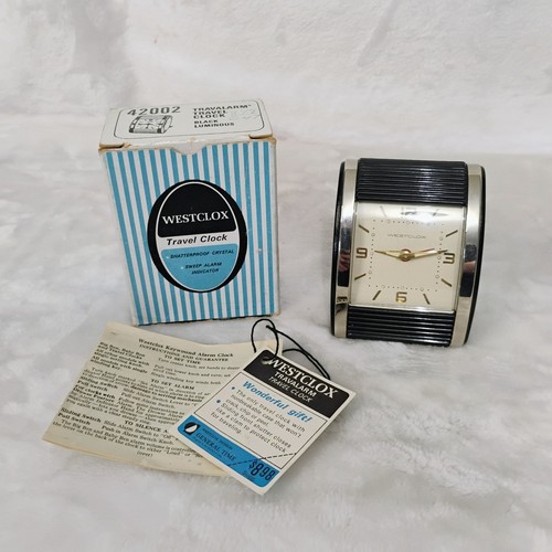 Vtg westclox travalarm - travalarm, travel